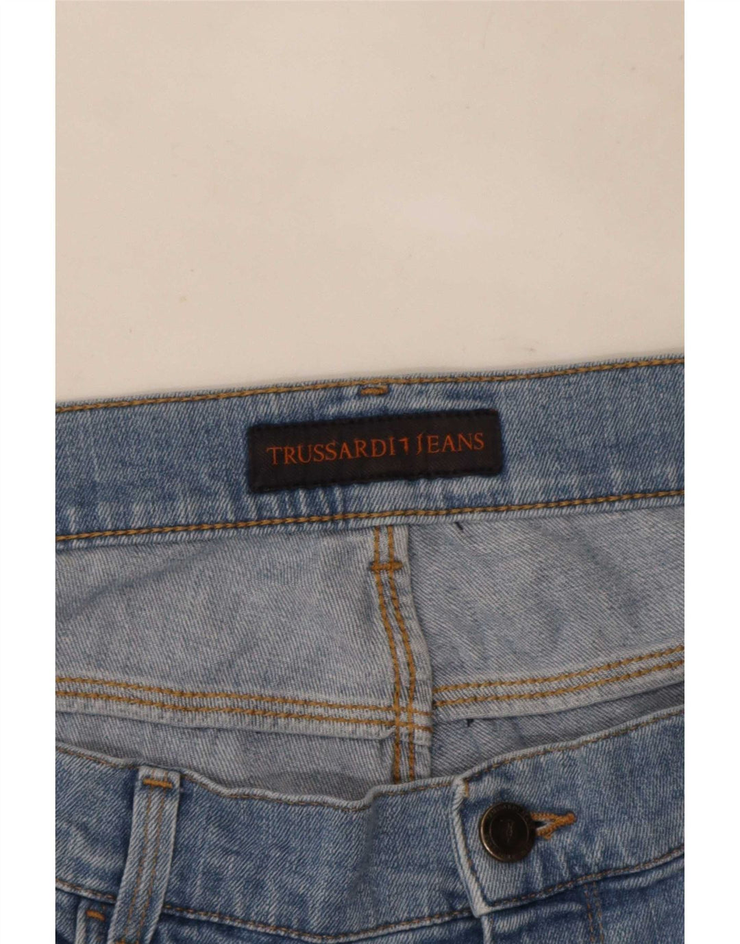 Trussardi Jean Droit W40 L36 Bleu Homme