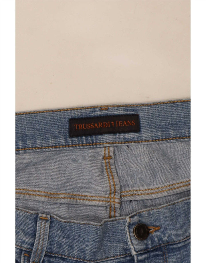 Trussardi Jean Droit W40 L36 Bleu Homme