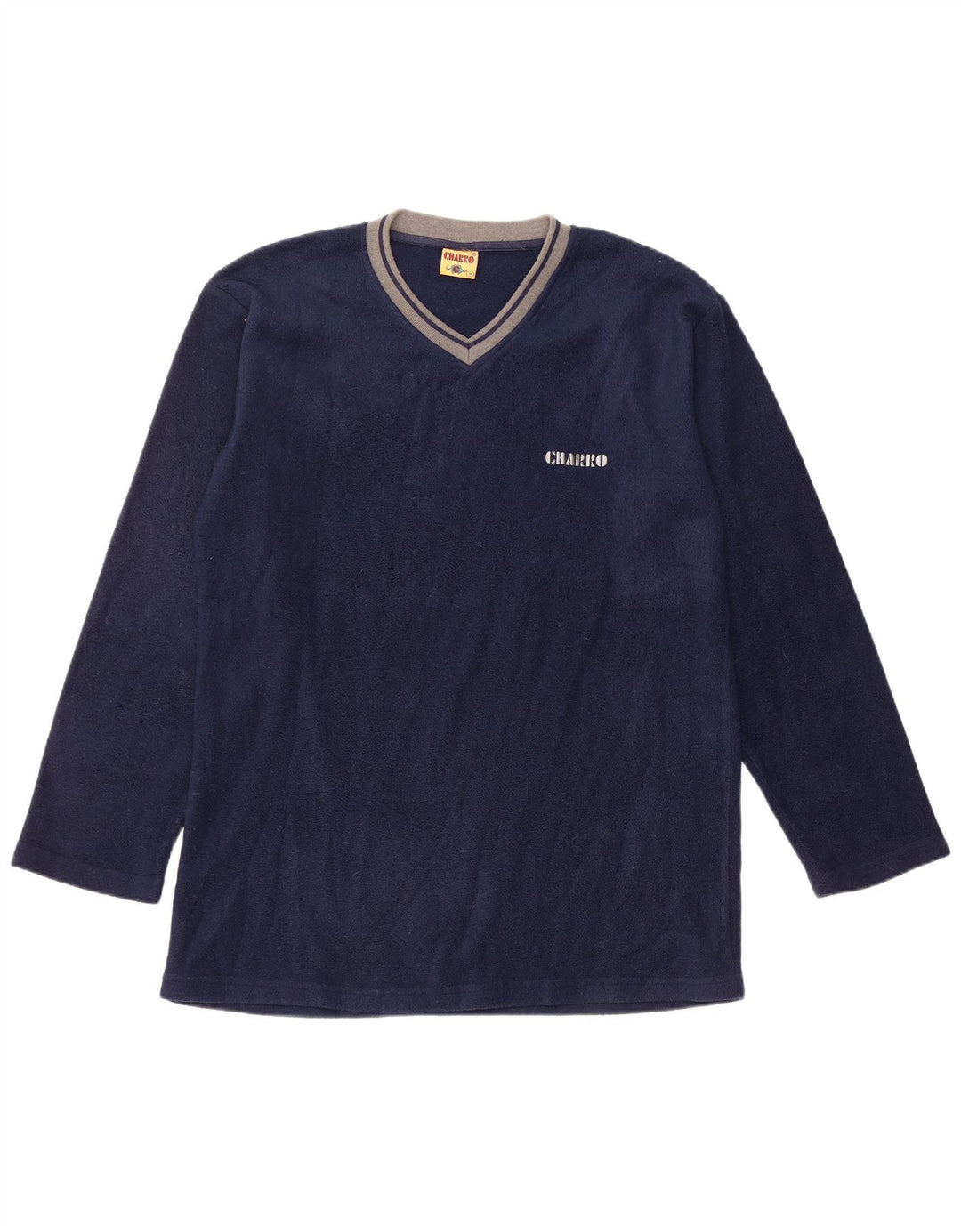 CHARRO Pull Polaire Homme Bleu Marine Moyen Polyester