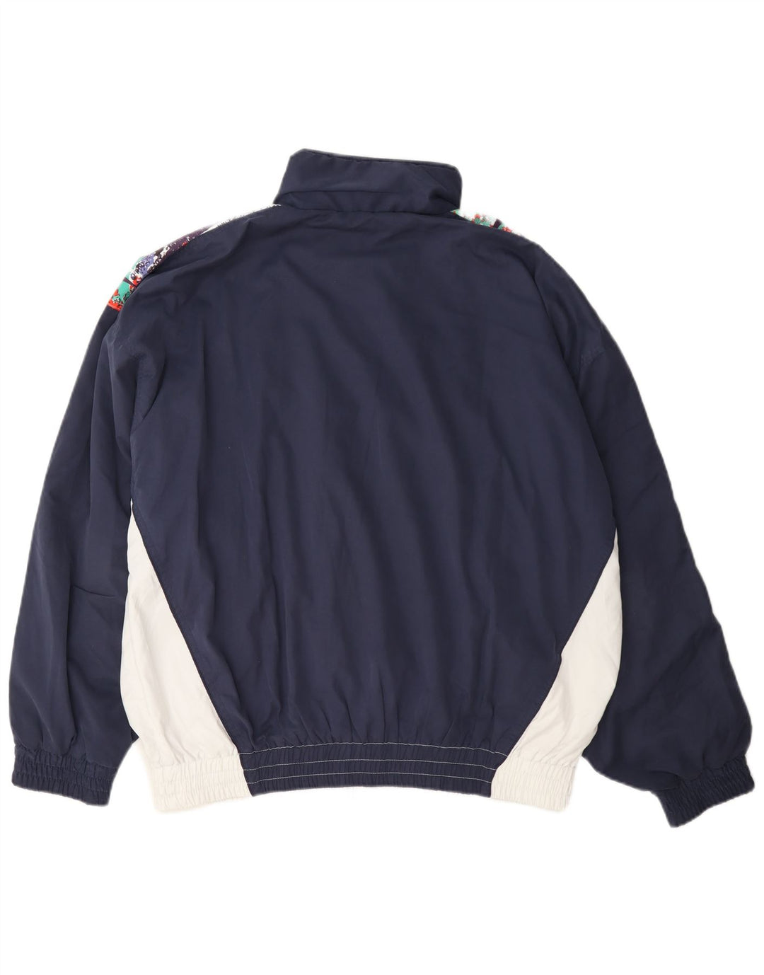 Masita Veste de survêtement pour homme en polyester color block blanc moyen