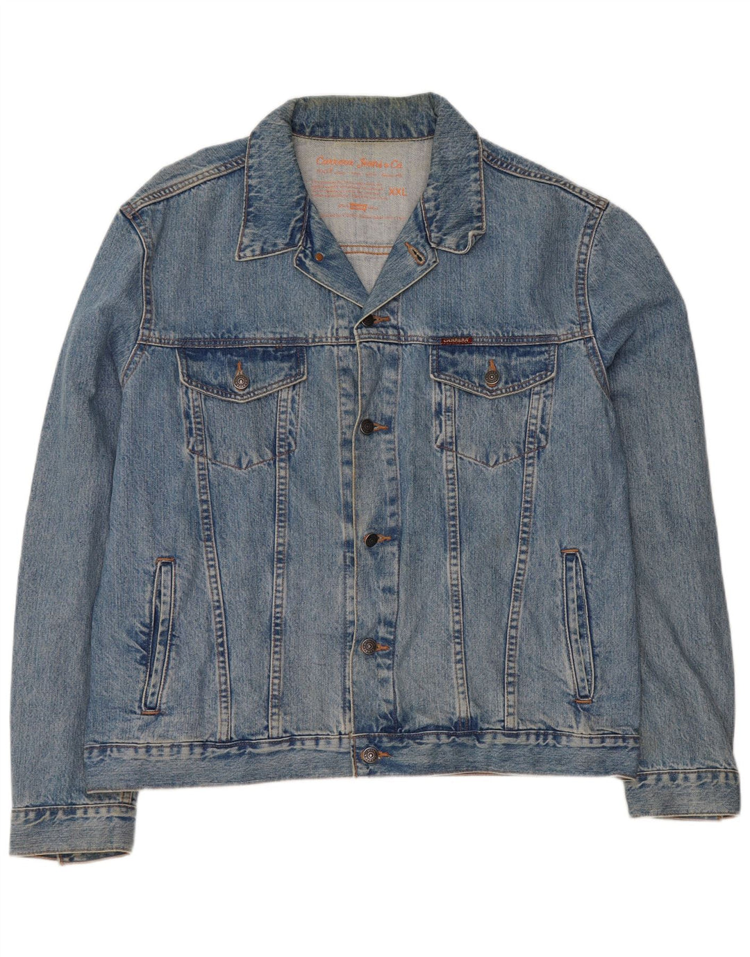 Carrera Veste en Jean Homme UK 44 2XL Bleu Coton