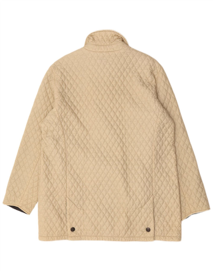 Barbour Manteau matelassé pour femme UK 16 Large Beige Polyamide
