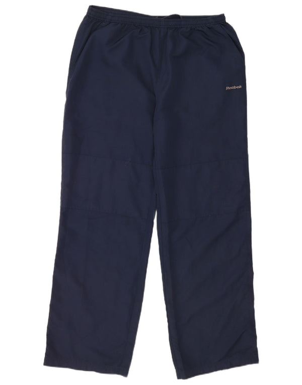 Reebok Pantalon de Survêtement Garçon 15-16 ans Bleu Marine Polyester