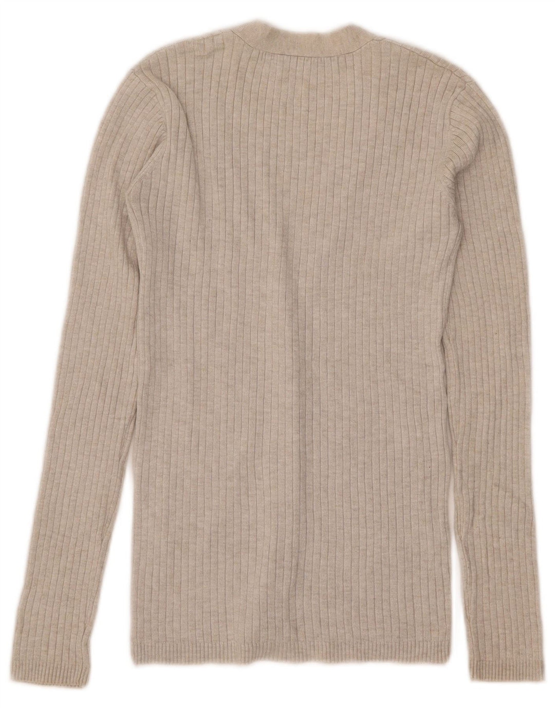 Zara Cardigan Femme Pull UK 8 Petit Beige
