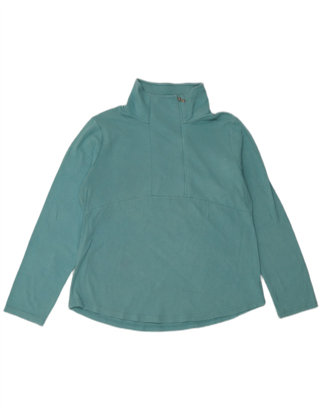 CHAPS Haut de survêtement à col zippé pour femme UK 18 XL Bleu Coton