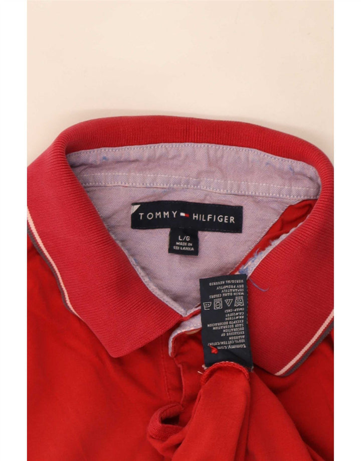 Tommy Hilfiger Polo Homme Grand Rouge Coton