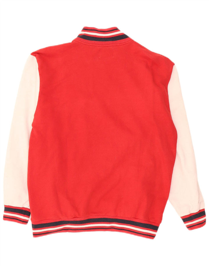 Sergio Tacchini Sweat-shirt graphique pour hommes, grand color block rouge