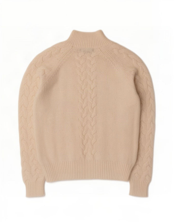 Marks & Spencer Pull col roulé pour femme UK 14 Beige moyen