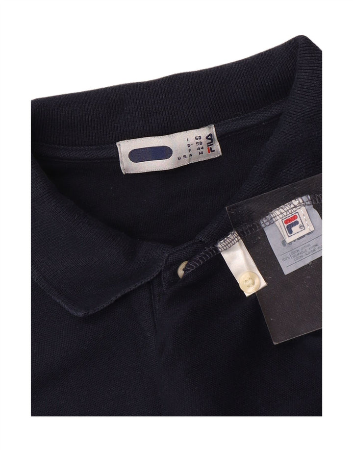 FILA Polo Homme IT 50 Bleu Marine Moyen Coton