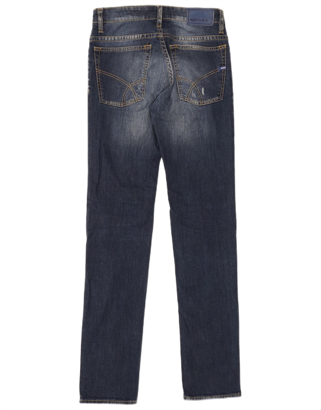 GAS Jean Slim Anders Homme W30 L34 Bleu Marine Coton