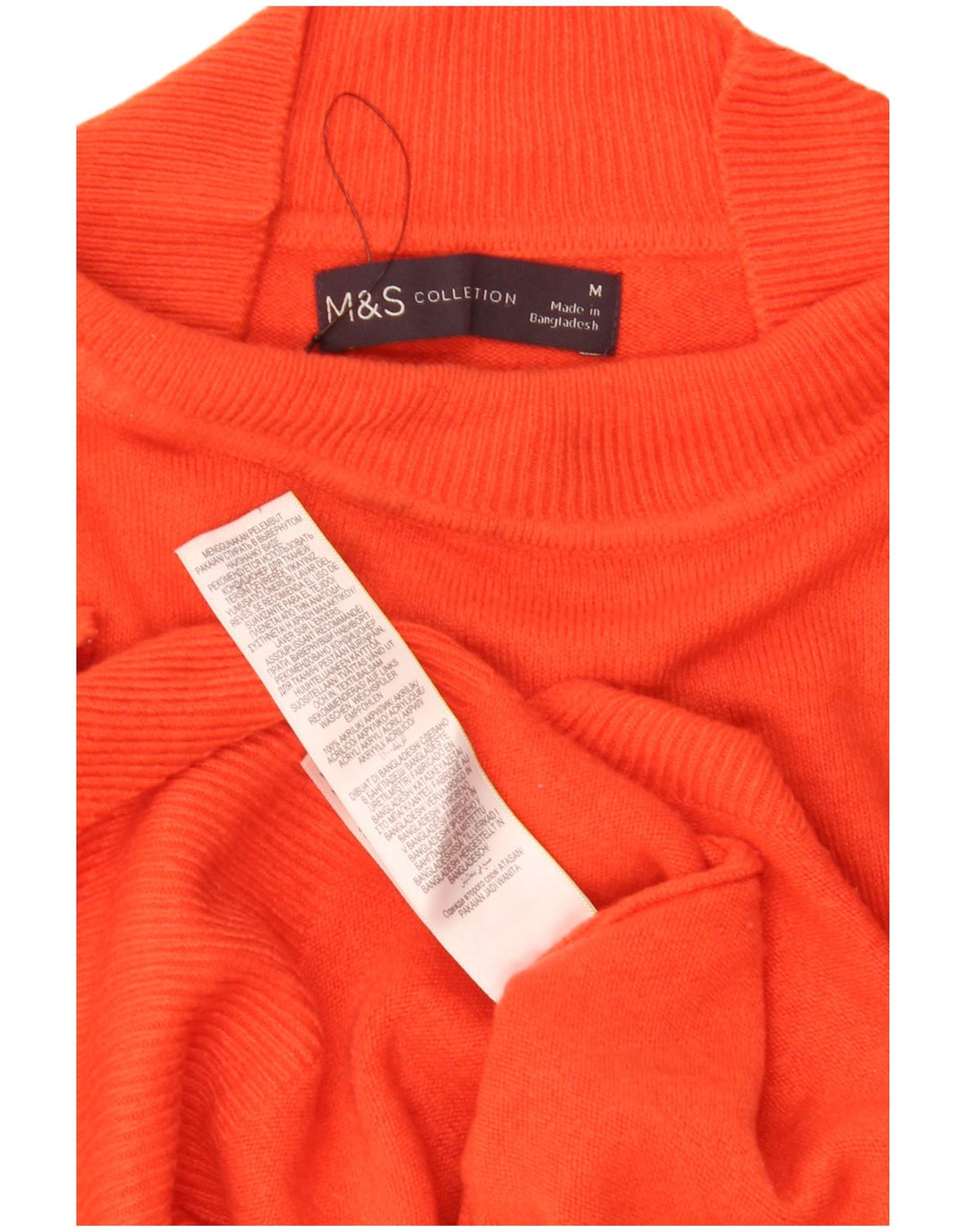 Marks & Spencer Pull col roulé pour femme UK 14 Orange moyen