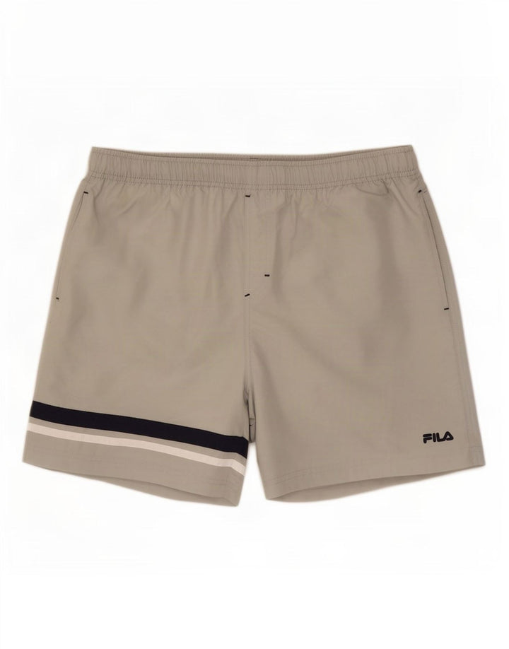 Fila Short de Bain Homme XL Gris Colorblock Polyester