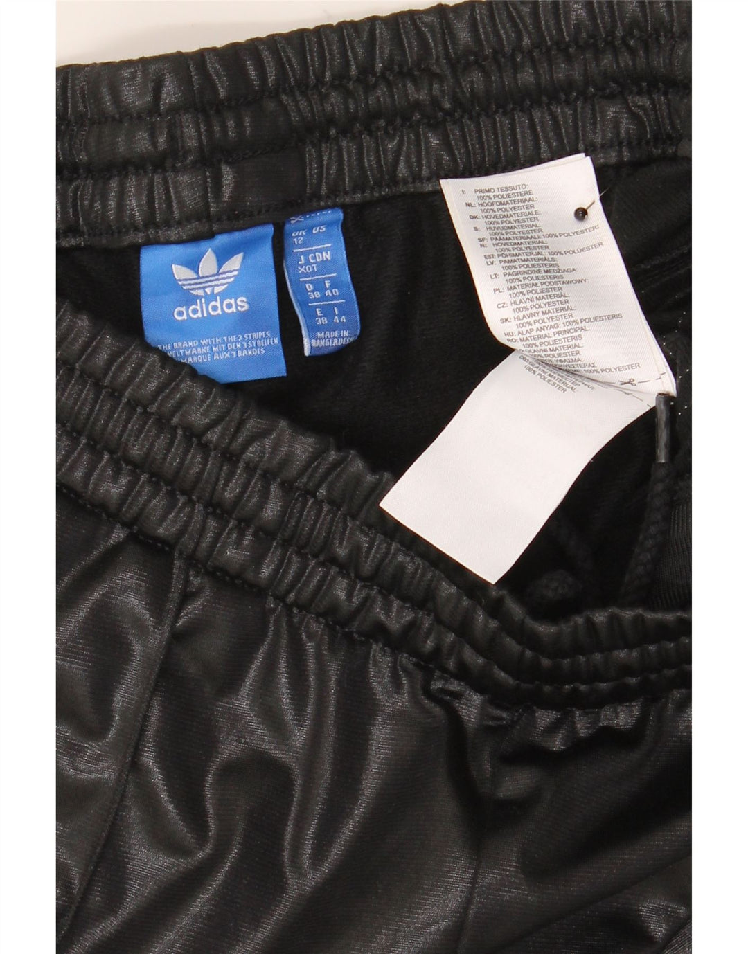 Adidas Pantalon de survêtement pour femme UK 12 Medium Noir Polyester
