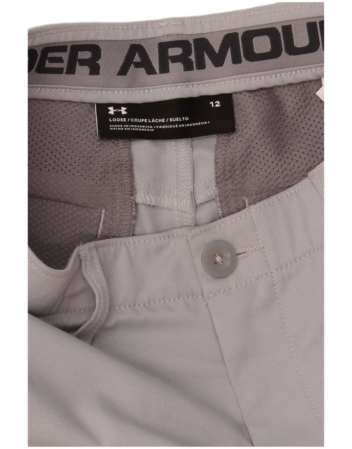 UNDER ARMOUR Boys Chino Shorts 11-12 Years W26  Grey
