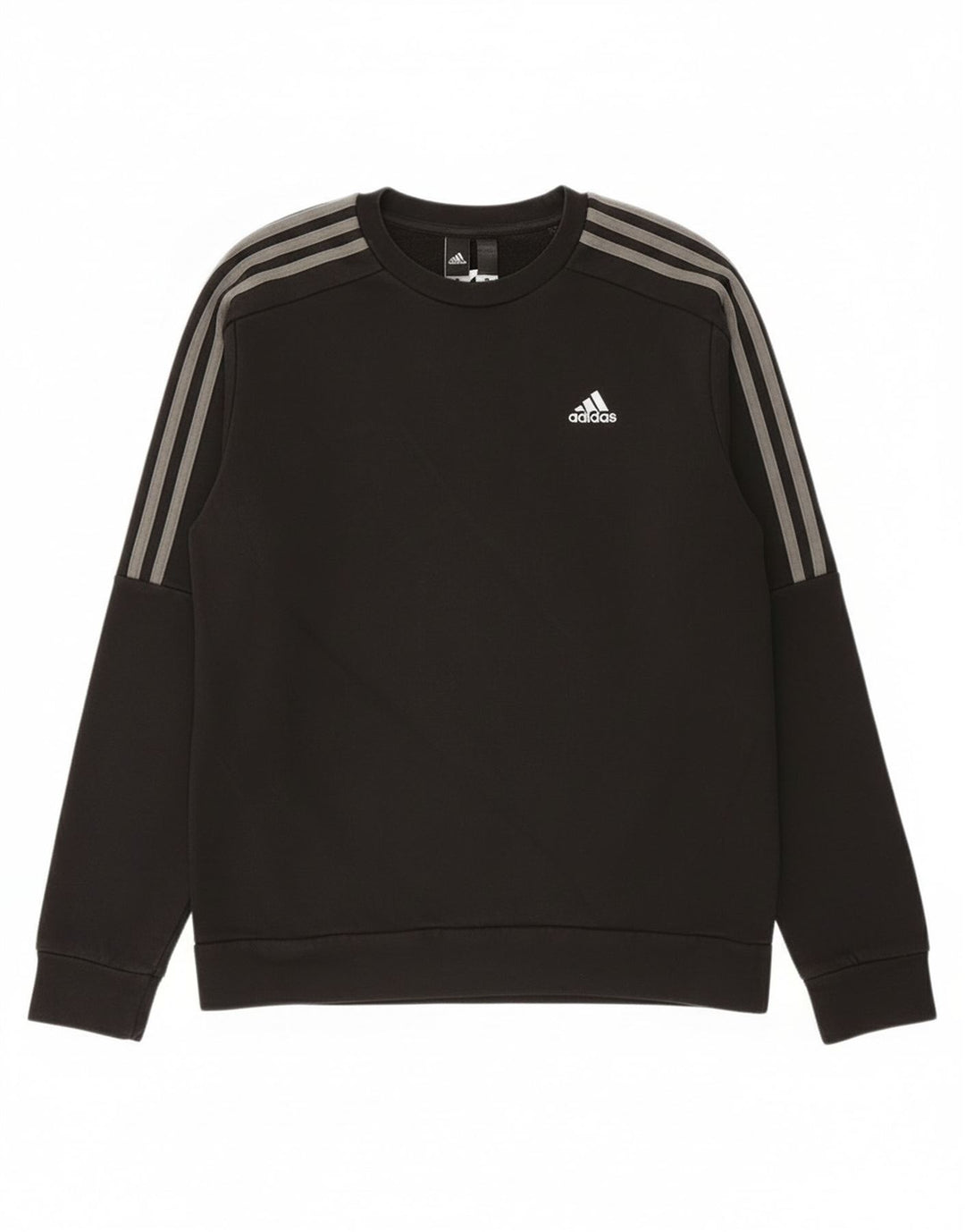 Adidas Sweat-shirt pour homme en coton noir Taille S