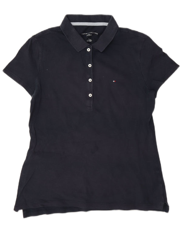 Tommy Hilfiger Polo coupe classique pour femme UK 14 Bleu marine moyen