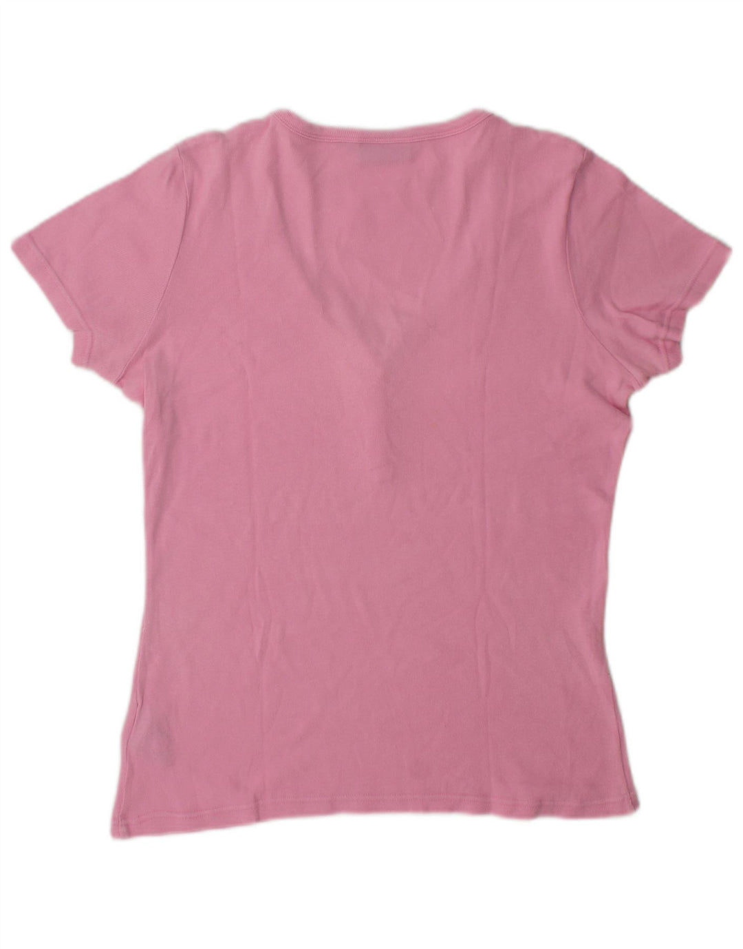 Fila T-Shirt Femme Top UK 14 Coton Rose Moyen