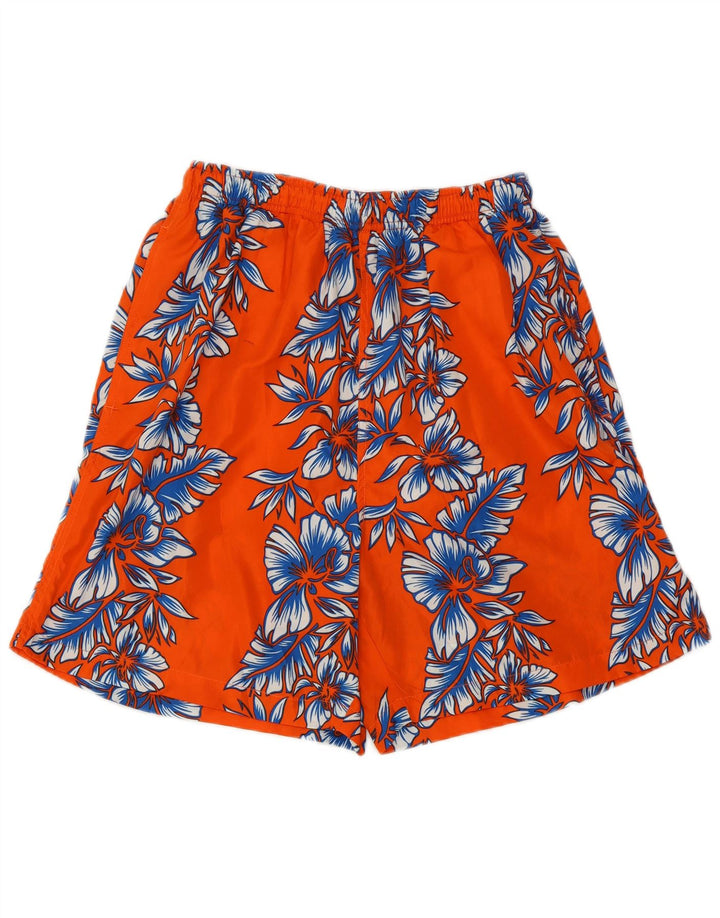TOMMY HILFIGER Short de Bain Homme Orange Floral Floral Moyen