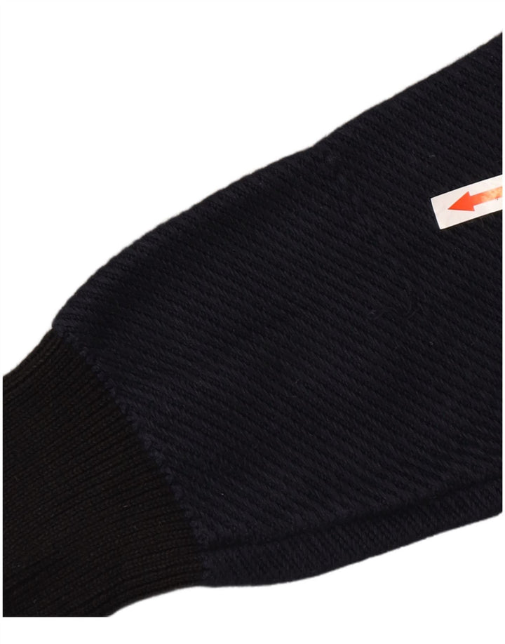 Iceberg Pull à col rond pour femme UK 12 Gris moyen Laine colour block