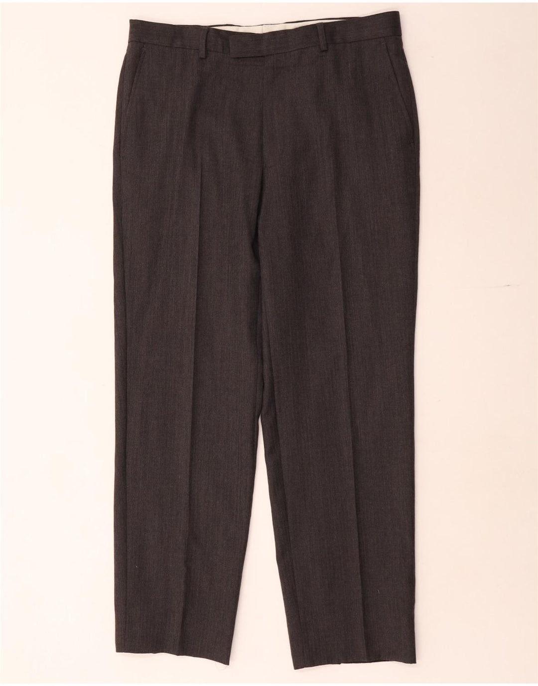 Marks & Spencer Pantalon de costume droit coupe ajustée pour homme W34 L30 Gris