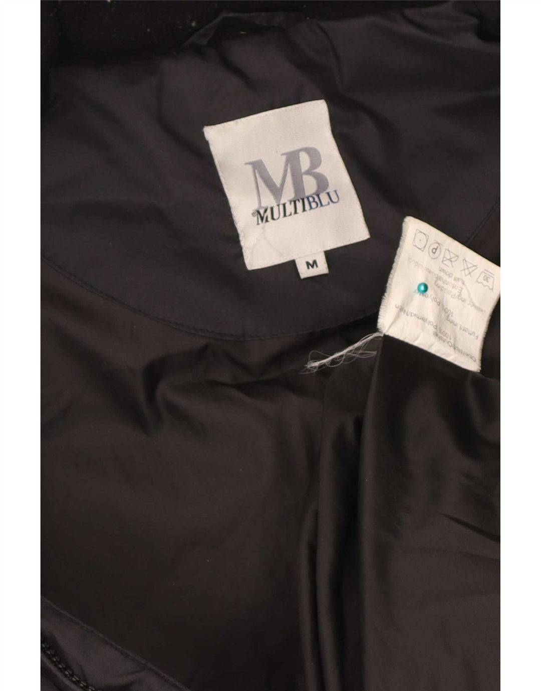 Multiblu Gilet rembourré pour homme UK 38 Medium Noir Colourblock Polyamide