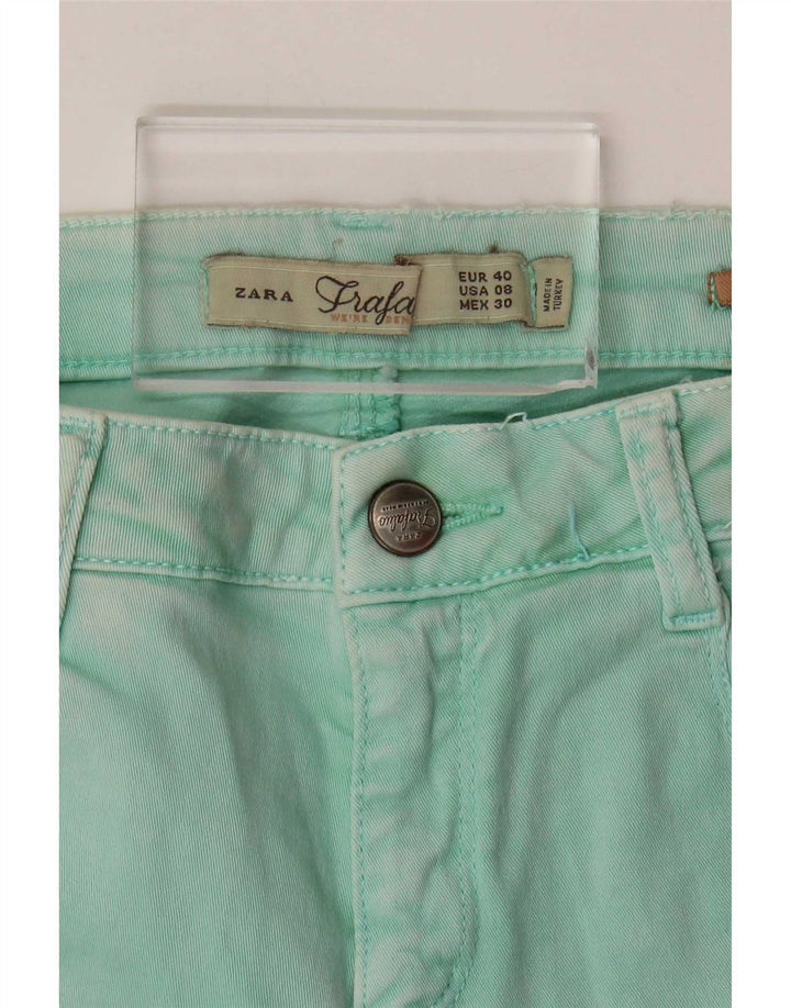 Zara Femme Trafaluc Jean Droit EU 40 Moyen W30 L28 Turquoise