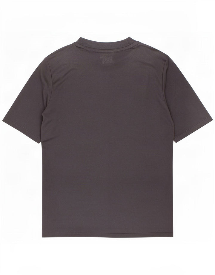 Adidas Garçon Climalite T-Shirt Top 7-8 ans Noir Géométrique Polyester