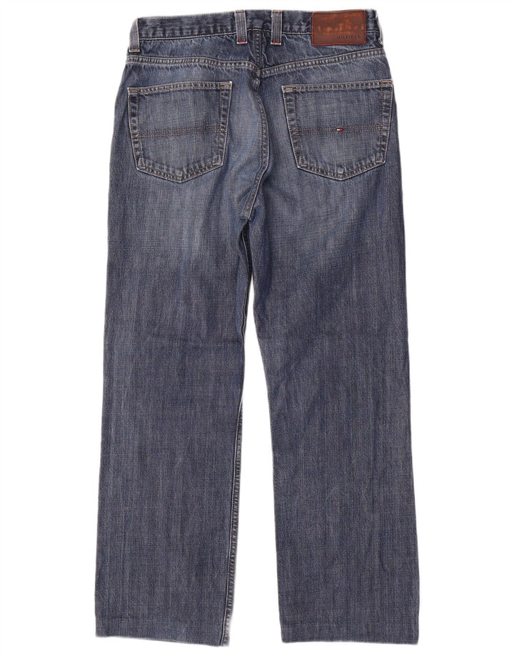 TOMMY HILFIGER Jean Droit Homme W32 L29 Bleu Marine Coton