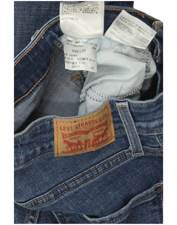 Levi's Jean Skinny Taille Haute 721 Femme W26 L30 Bleu Coton