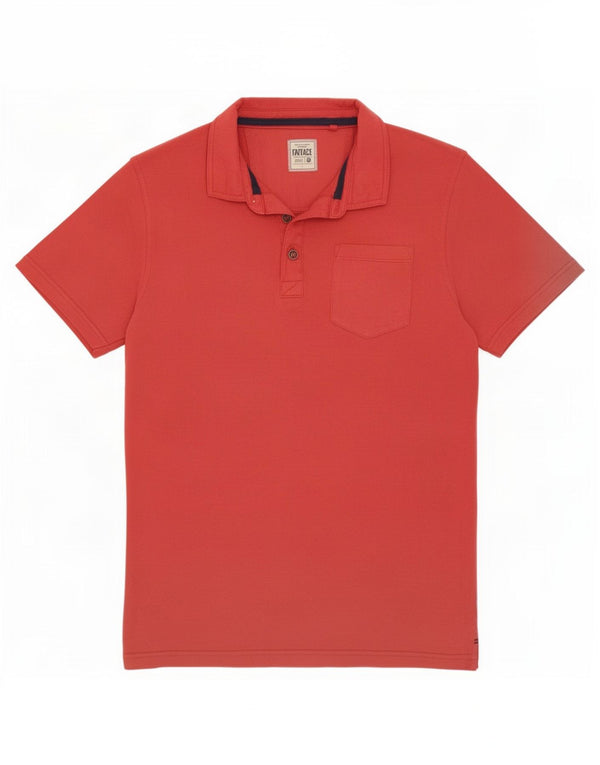 Fat Face Polo Homme Grand Rose Coton