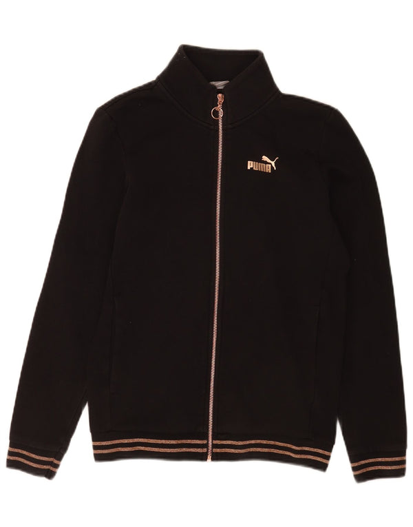 Puma Veste de survêtement pour femme UK 6 XS Noir rayé