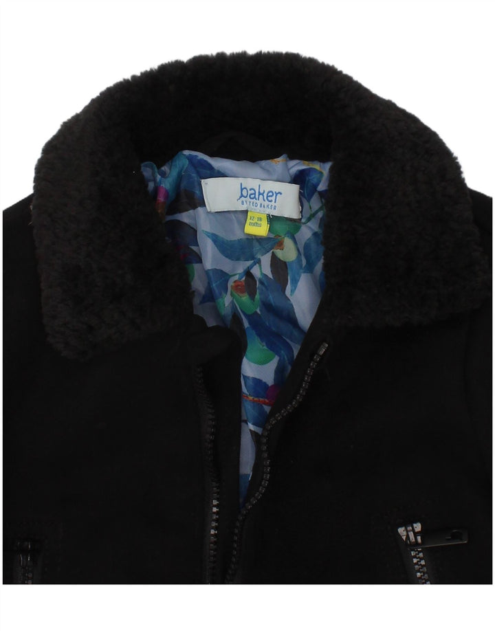 Ted Baker Blouson Bomber Bébé Garçon 12-18 Mois Noir Polyester