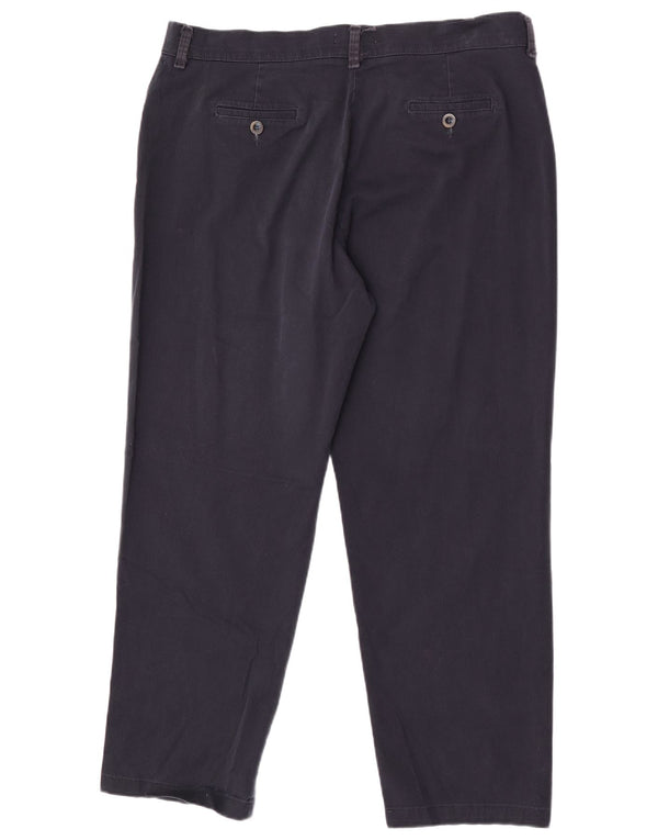 Lee Pantalon décontracté droit coupe décontractée pour femme US 18 2XL W38 L30 Bleu marine