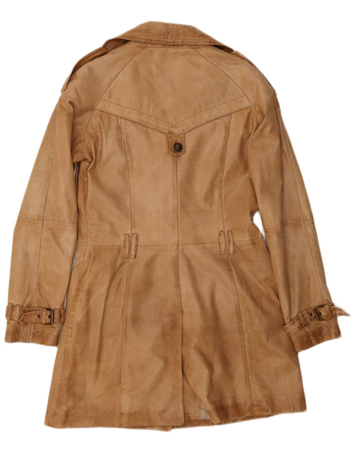 MAURITIUS Manteau en cuir femme EU 38 Cuir marron moyen