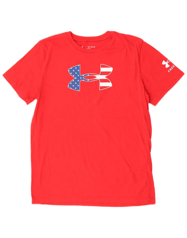 Under Armour T-Shirt Graphique Garçon 13-14 ans XL Rouge Coton