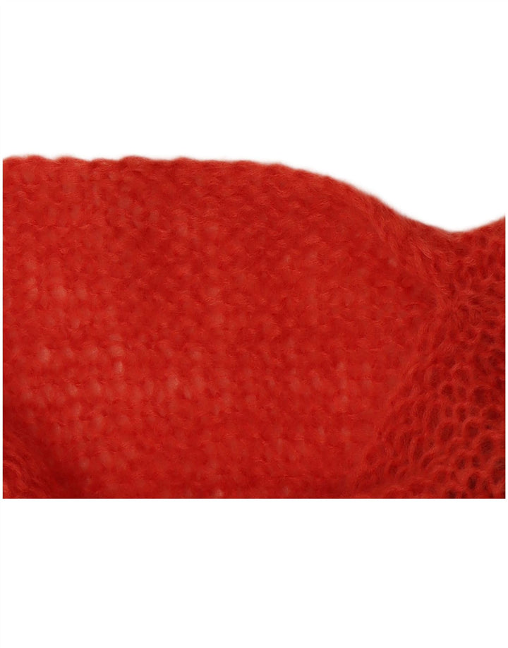 VINTAGE Débardeur Femme UK 1Orange Moyen