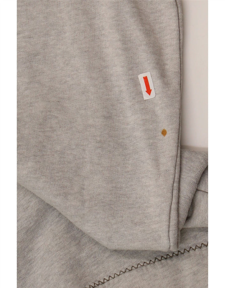 FAT FACE Sweat-shirt graphique à col zippé pour homme XL Gris Coton