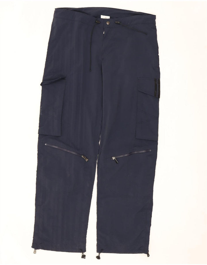 ADIDAS Pantalon cargo droit pour homme Petit nylon bleu marine