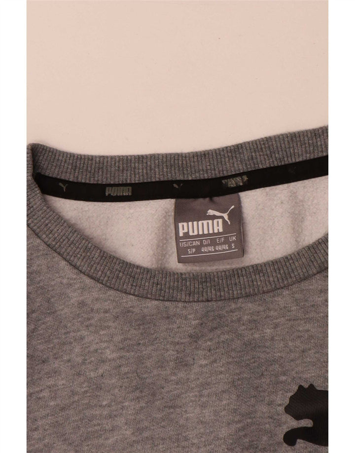 Puma Sweat-shirt graphique pour homme, petit, gris