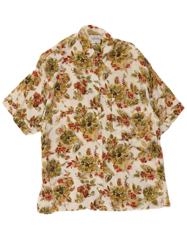Newpenny Chemisier hawaïen pour femme UK 16 Grand motif floral multicolore