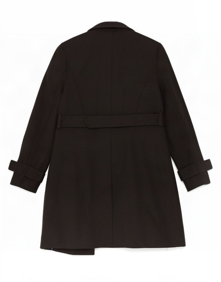 Ted Baker Manteau ouvert pour femme Taille 4 Grand Noir Polyester