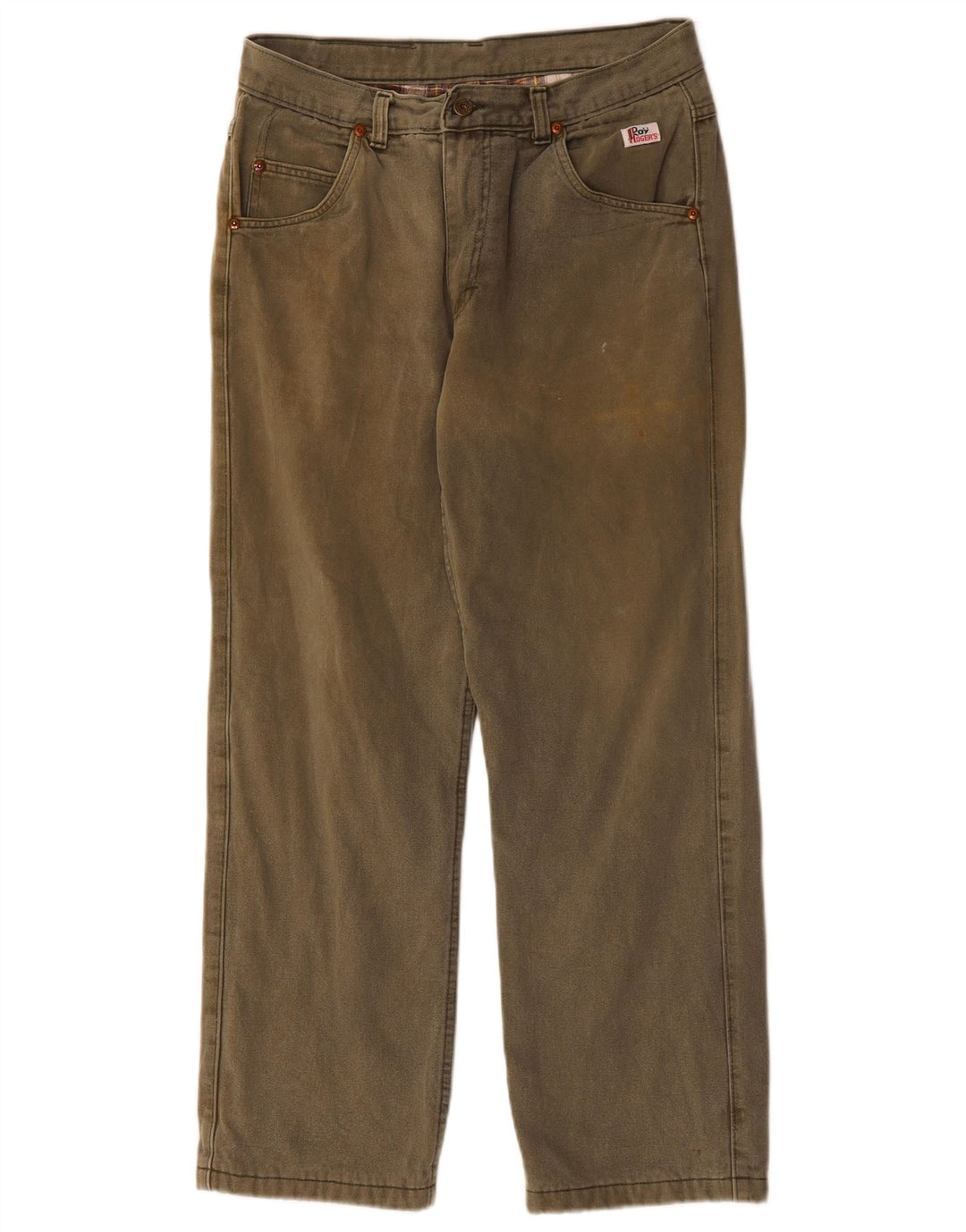 ROY ROGERS Mens Straight Jeans W34 L30 Khaki