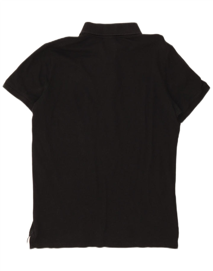 Diadora Polo Homme Noir Moyen Coton