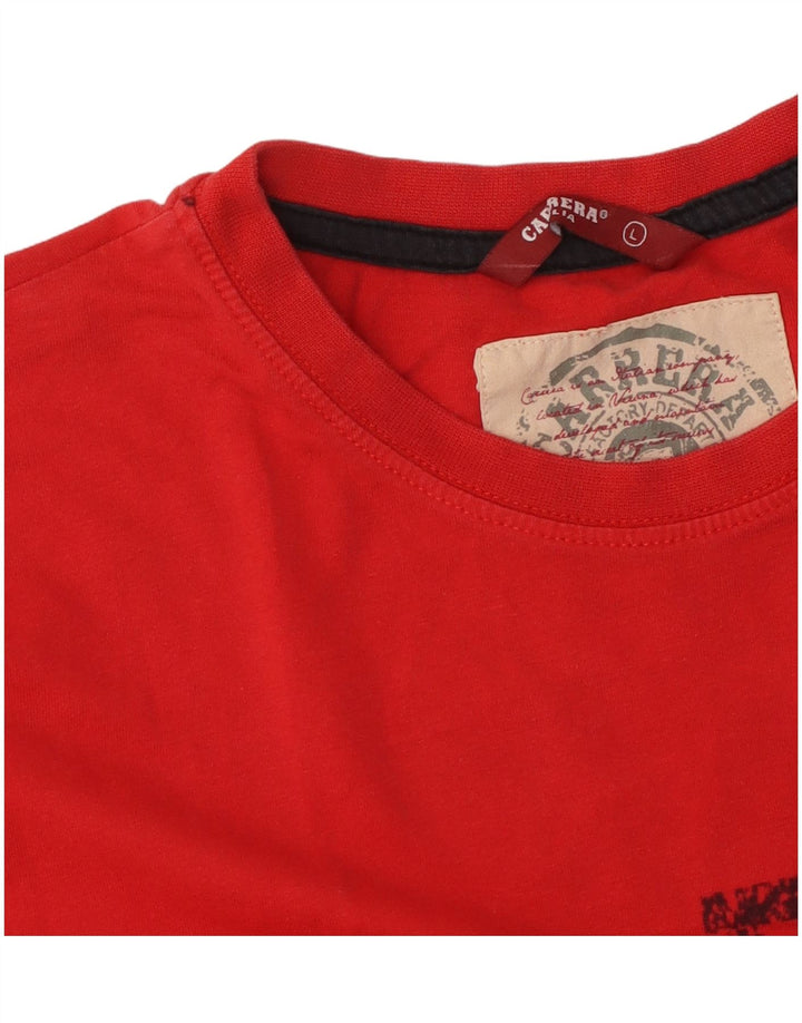 CARRERA T-Shirt Graphique Homme Grand Rouge