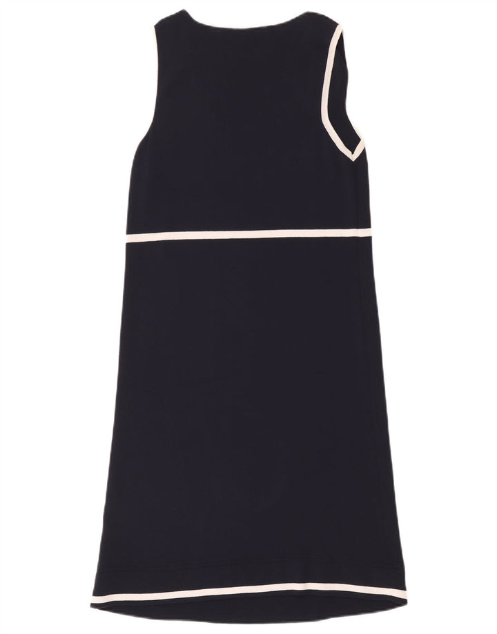 Luisa Spagnoli Robe droite sans manches pour femme UK 12 Bleu marine moyen