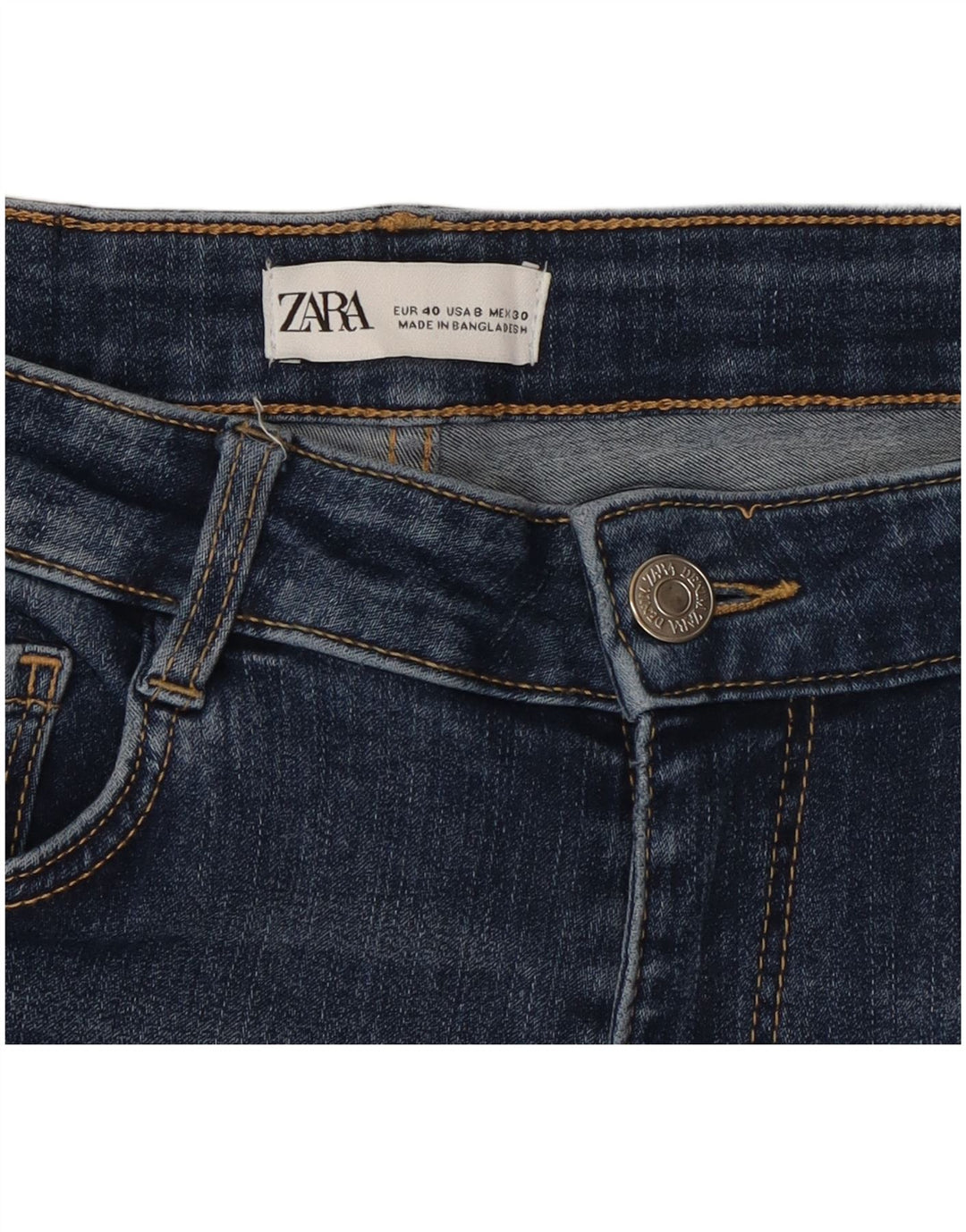 Zara Jean skinny pour femme EU 40 Medium W30 L27 Bleu