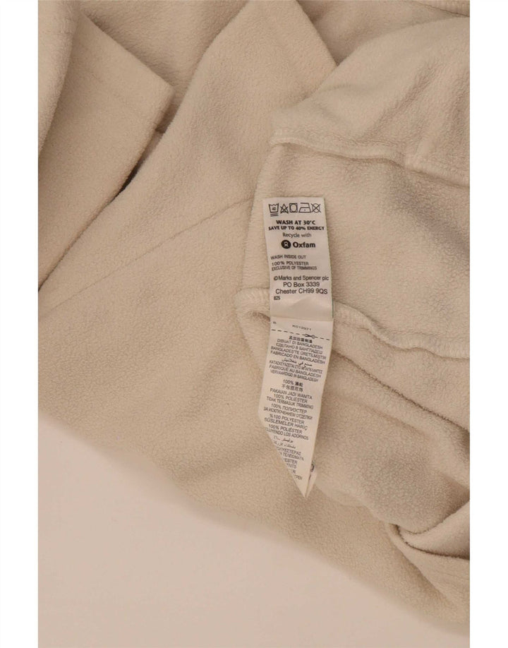 Marks & Spencer Veste polaire pour femme UK 12 Polyester beige moyen