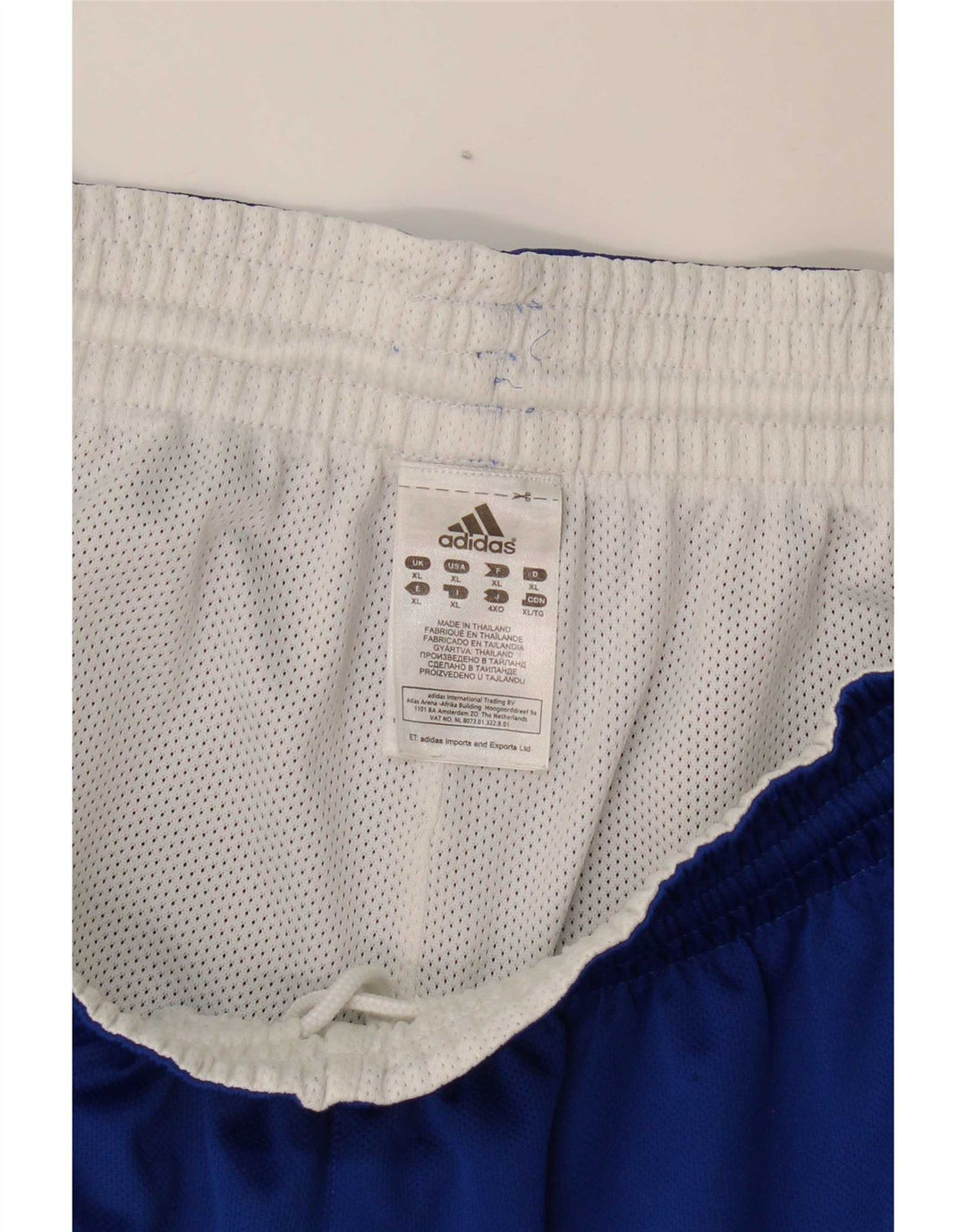 Adidas Short de sport pour homme XL Bleu Polyester