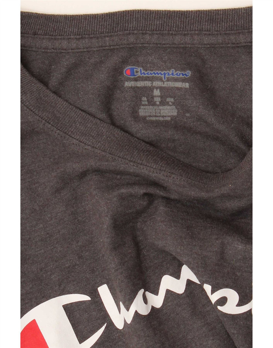 Champion T-Shirt Graphique Homme Gris Moyen