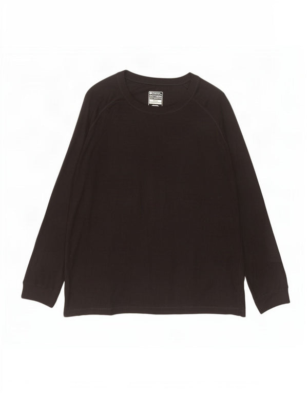 Mountain Warehouse Haut Isotherme Chaud à Manches Longues pour Femme UK 26 5XL Noir